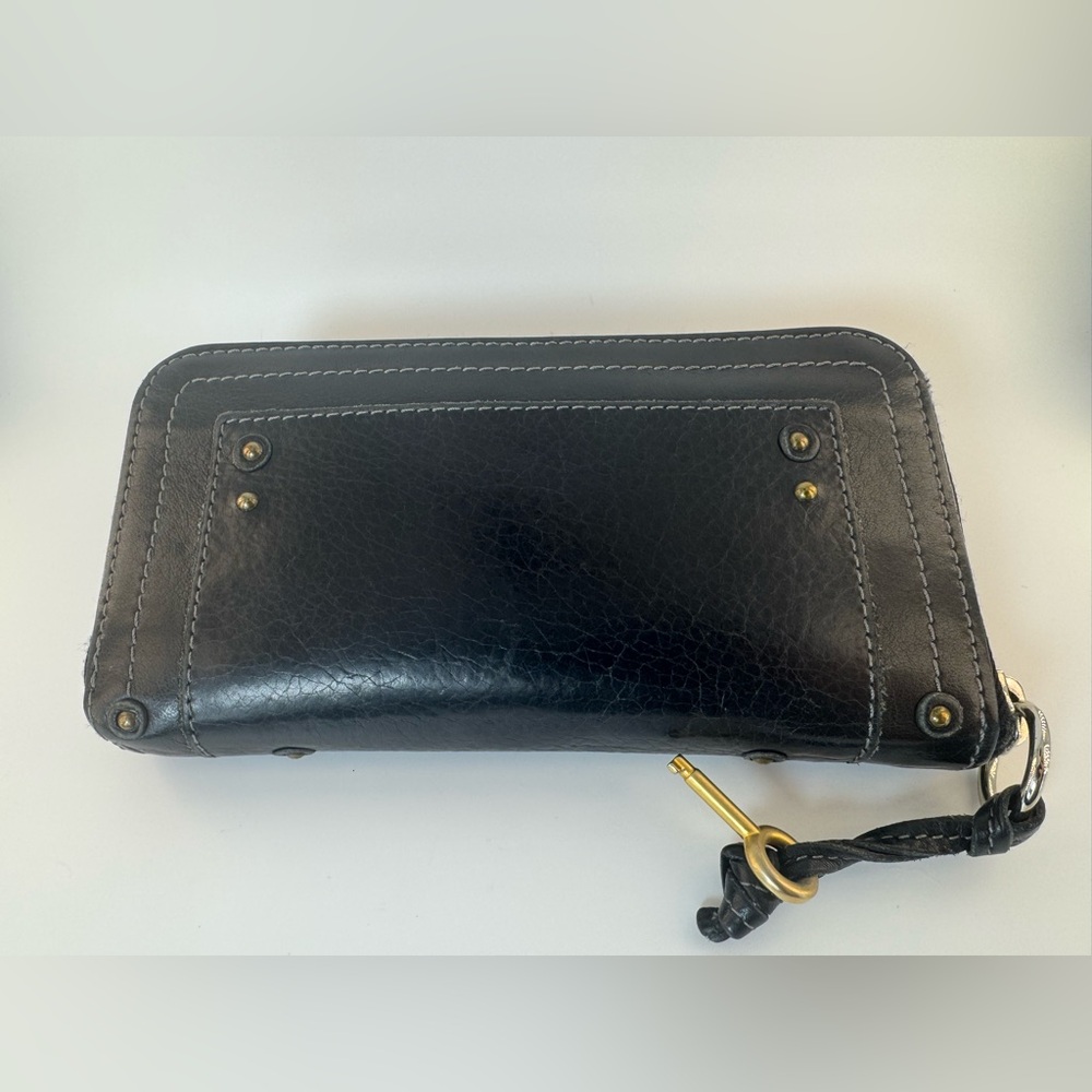 Chloé Paddington Rare Two-Tone Studded Zip Wallet Key Detail Chloé Continental - Picture 5 of 16